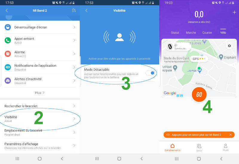Xiaomi MI Band activate cintinuous heart rate