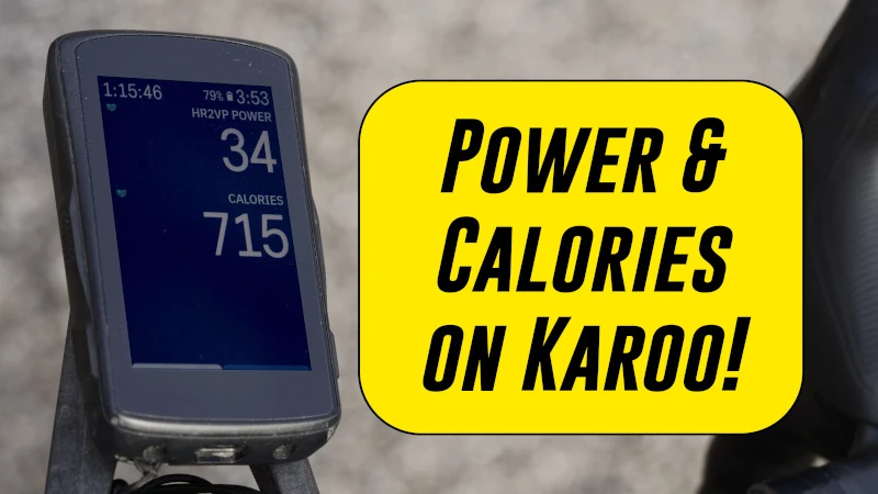Get virtual power and calories on your Karoo with HR2VP extension