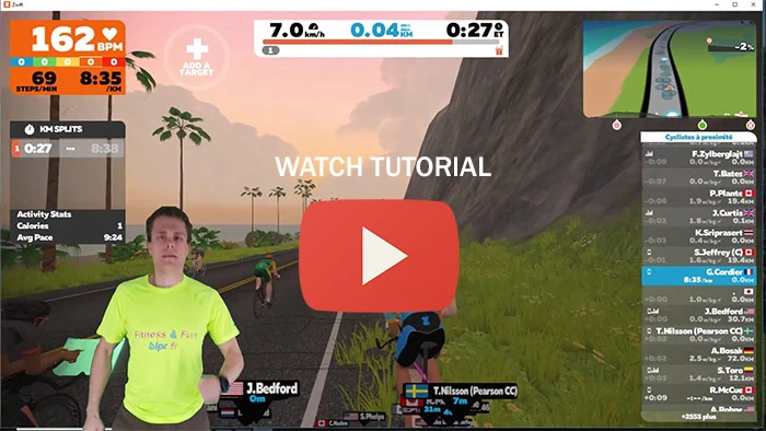 You Tube tutorial, how to brodcast heart rate to Zwift from Samsung watch